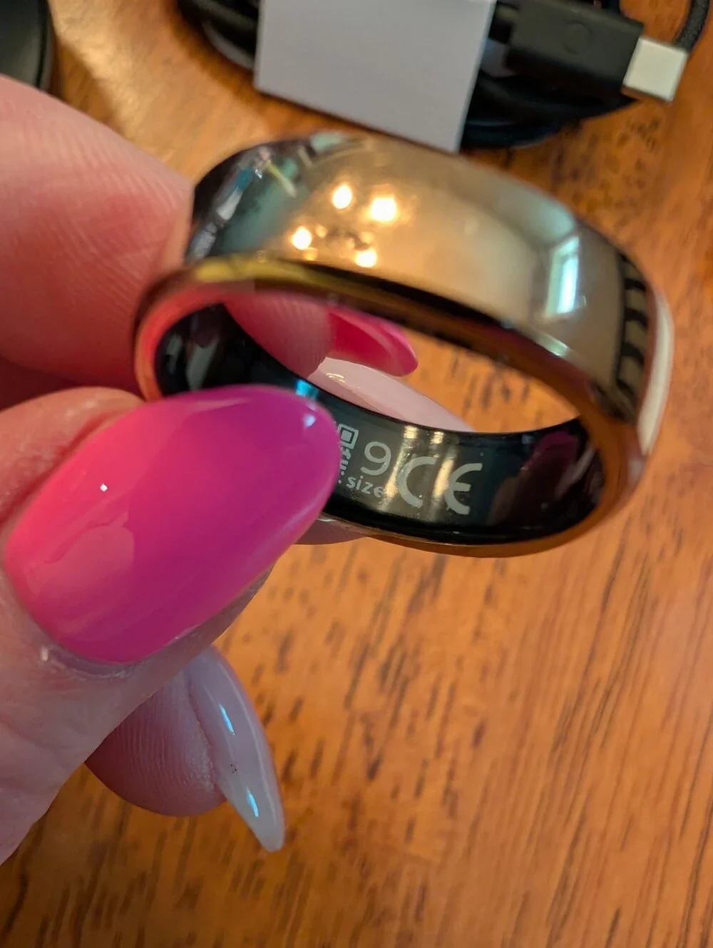 RingConn Gen 2 Smart Ring - Rose Gold - Size 9
